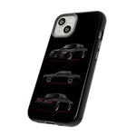 Black GNX Phone Case, Three-View Muscle Car Vector Tough Cover