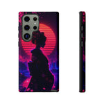Neon Geisha Silhouette Phone Case | Tough Cover