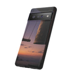 Temple Bell Sunset Phone Case Japan Zen Tough Case