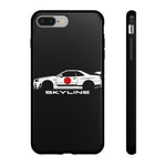 R34 Skyline Japanese Flag Race Car Phone Case | JDM GT-R Tough Cover