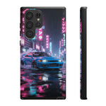 Skyline GT-R Tokyo Rain JDM Night Art Tough Phone Case