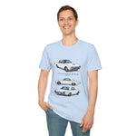 1962 Thunderbird Car Trio Illustration T-Shirt | Classic Auto Tee