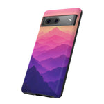 Pastel Mountain Haze Vaporwave Art Tough Phone Case