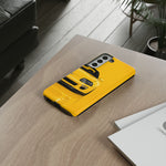 Yellow Supra Phone Case, MK4 90s JDM Legend Tough Protective Cover for Men