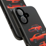 1969 Camaro SS Orange Triple View Muscle Car Tough Phone Case