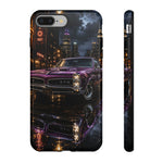 67 GTO Phone Case Purple, Rainy City Night Muscle Car Tough Cover