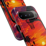 Basketball Court Sunset Phone Case | Tough Phone Case