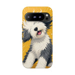 Sheepdog Hair Flip Phone Case Funny Dog Lover Gift