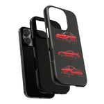 FD RX7 Phone Case Red, Three-View Vector Cover, JDM Gift