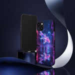 Neon Koi Reflection Vaporwave phone case | Tough Cover