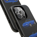 Blue MX-5 Roadster Phone Case Tough JDM Convertible Multi View Print