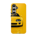 Yellow Supra Phone Case, MK4 90s JDM Legend Tough Protective Cover for Men