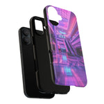 Empty Mall Escalator Vaporwave Art Tough Phone Case