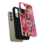 Pop Art Lips and Lightning Bolt Phone Case