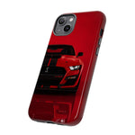 Red Mustang Art Phone Case, GT500 American Muscle Car Tough Cover