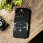 Black Sports Car Illustration 2023 Challenger SRT phone case | Car Drift Reflection