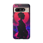 Neon Geisha Silhouette Phone Case | Tough Cover