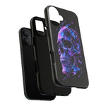 Holographic Skull Phone Case, Shattered Glass Iridescent Cover