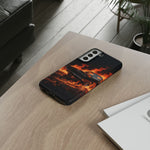 Black Charger Classic Muscle Flames Tough Phone Case Cover Gift