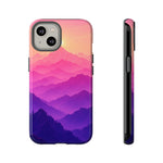 Pastel Mountain Haze Vaporwave Art Tough Phone Case
