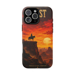 Western Sunset Cowboy Phone Case | Rugged Protective Cover