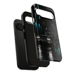 1965 Black Riviera car phone case | Retro Night Cityscape Tough Case