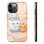 Milk Cookie Phone Case Cute Food Kawaii Tough Cover Gift Art