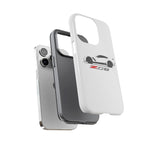 White C7 Z06 Phone Case for Chevy Vette Fans, Tough Cover
