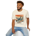 C-17 Globemaster III Japanese woodblock Aviation T-Shirt for Pilots and Airplane Enthusiasts