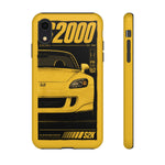 S2000 Spa Yellow Retro 90s JDM Car Tough Phone Case