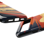 Retro Sunset Countach phone case | Sports car tough cover