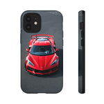 Red C8 Z06 Track Wing Tough Phone Case Cover Gift Art