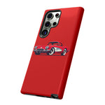 Red Classic Corvette C1 Illustration phone case | Retro Car Tough Case