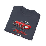 Red 1960 Corvette Convertible T-Shirt | Retro Classic Car Illustration
