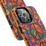 Peace Love Rainbow Spiral Art Tough Phone Case
