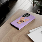 French Bulldog Bat Ears Kawaii Pet Dog Art Tough Phone Case