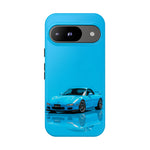 RX-7 Cyan Studio Phone Case Studio Color Match Car Art