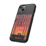Silverado sunset truck Phone Case | Retro pickup silhouette