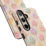 Pastel Swirl Lollipops Tough Case | Candy Pattern Phone Cover