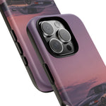 Sunset Skyline GT-R R32 phone case | car reflection, purple dusk