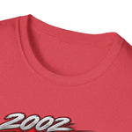 2002 Camaro Racing Graphic T-Shirt | Red Muscle Car, Checkered Flag