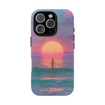 Vaporwave Ocean Sunset Tough Phone Case Cover Gift Art