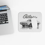 Cutlass Classic Muscle Car Mouse Pad | Retro Automotive Illustration