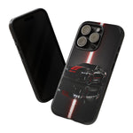 Camaro ZL1 Phone Case, Black Red Racing Stripe Studio Cover, Gift