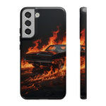 Black Charger Classic Muscle Flames Tough Phone Case Cover Gift