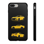 Yellow Camaro SS Muscle Car Phone Case Tough Multi View Print