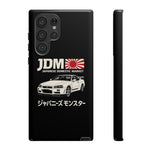 R34 Skyline GT-R JDM Rising Sun Tough Phone Case Cover Gift