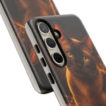 Burmese Golden Sable Portrait Art Tough Phone Case