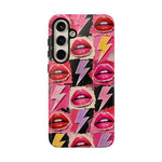 Pop Art Lips and Lightning Bolt Phone Case