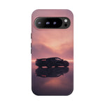 C8 Corvette Silhouette Pastel Horizon Case